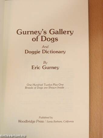 Gurney's Gallery of Dogs ...and Doggie Dictionary