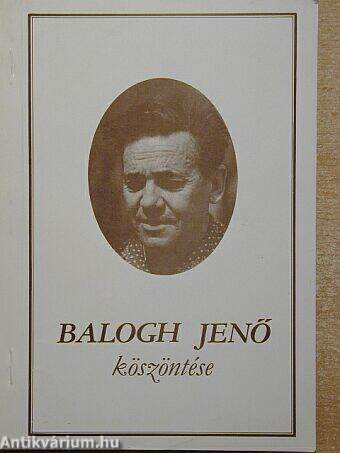 Balogh Jenő köszöntése