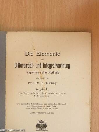 Die Elemente der Differential- und Integralrechnung - Ausgabe B