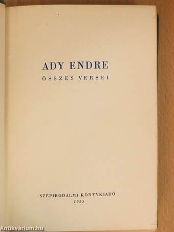 Ady Endre összes versei I-II.