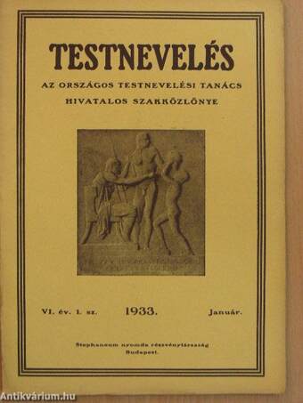 Testnevelés 1933. január-december