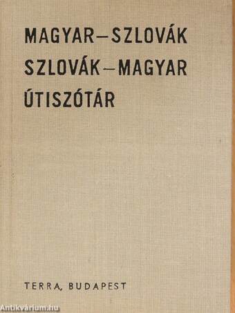 Magyar-szlovák/szlovák-magyar útiszótár