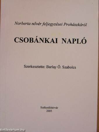 Csobánkai napló