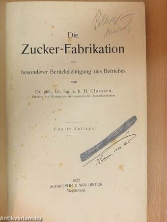 Die Zucker-Fabrikation