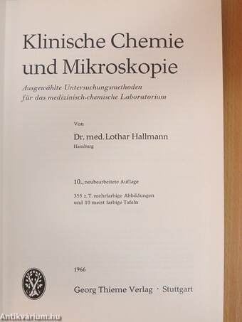 Klinische Chemie und Mikroskopie