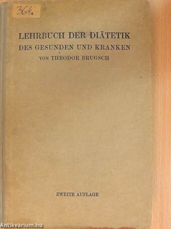 Lehrbuch der Diätetik des Gesunden und Kranken