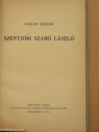 Szentjóbi Szabó László