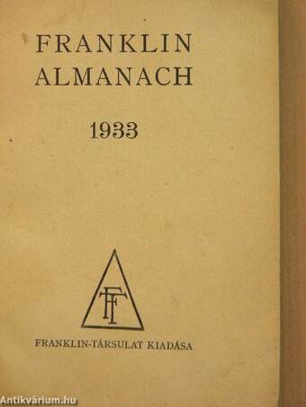 Franklin Almanach 1933