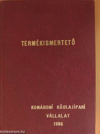 Termékismertető 1986.