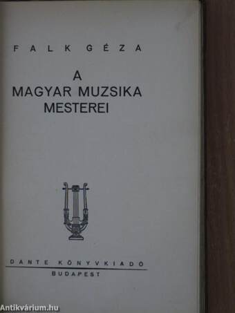 A magyar muzsika mesterei