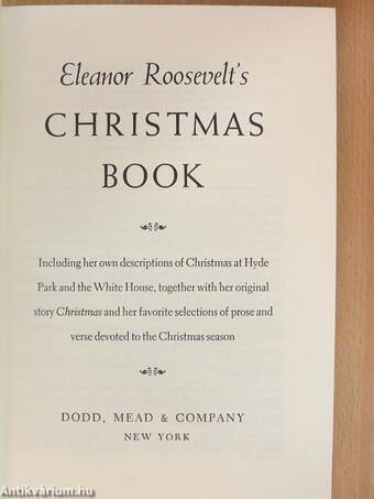 Eleanor Roosevelt's Christmas Book