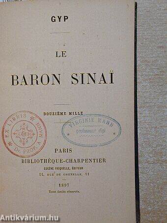 Le baron Sinai