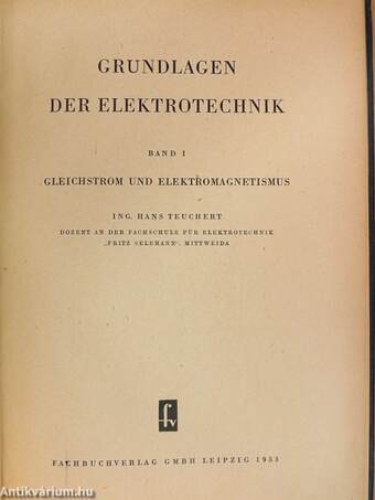 Grundlagen der Elektrotechnik I.