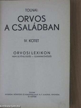 Orvos a családban IV.