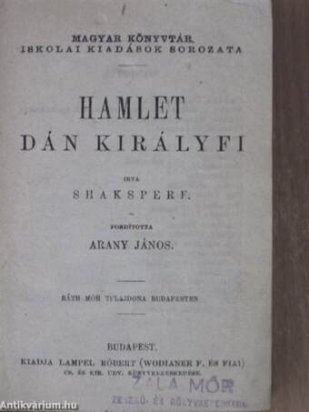Hamlet dán királyfi/Faust/Romeo és Julia/A népgyülölő