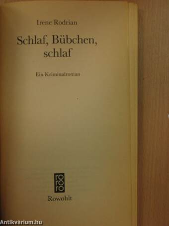 Schlaf, Bübchen, schlaf