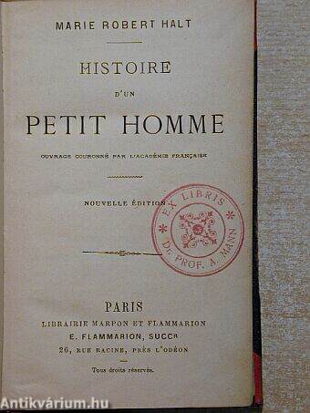 Histoire d'un petit homme