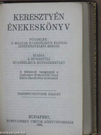 Keresztyén énekeskönyv