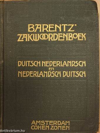 Zakwoordenboek Duitsch-Nederlandsch en Nederlandsch-Duitsch