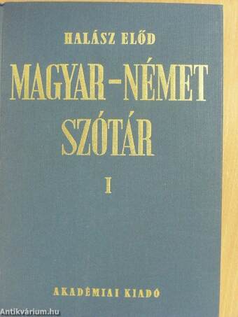 Magyar-német szótár I-II.