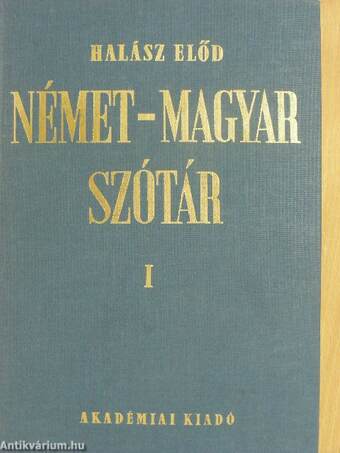 Német-magyar szótár I-II.