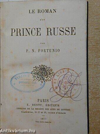 Le roman d'un prince russe