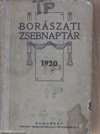 Borászati zsebnaptár 1920