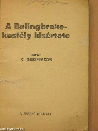 A Bolingbroke-kastély kisértete