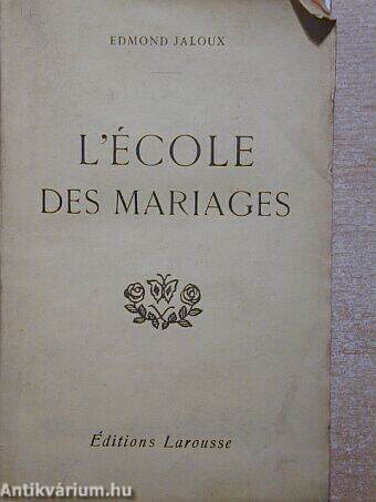 L'école des mariages