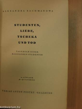 Studenten, liebe, tscheka und tod