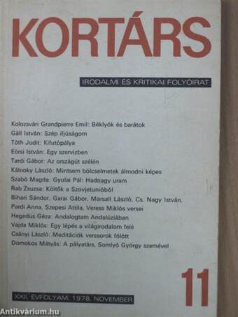 Kortárs 1978. november