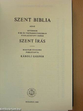 Szent Biblia