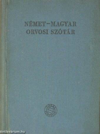 Német-magyar orvosi szótár