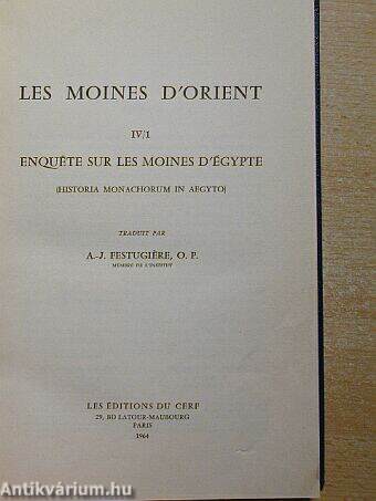 Les Moines D'Orient IV/1.