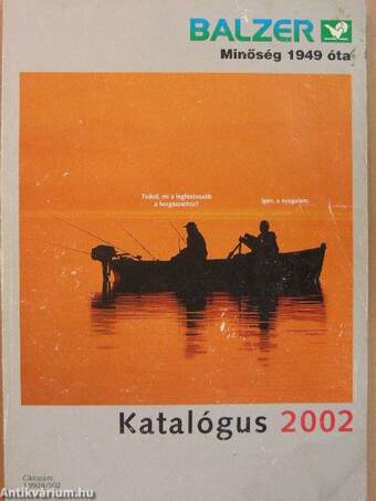 Balzer horgászkatalógus 2002