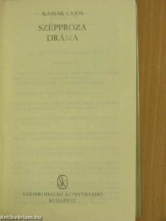 Kassák Lajos válogatott művei II. (töredék)