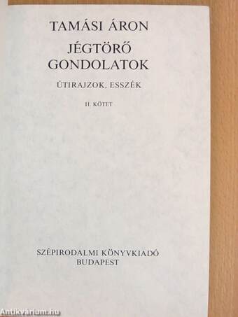 Jégtörő gondolatok II. (töredék)