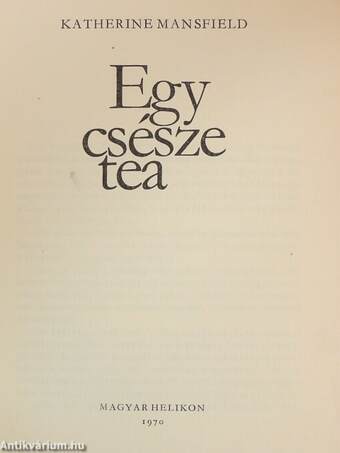 Egy csésze tea