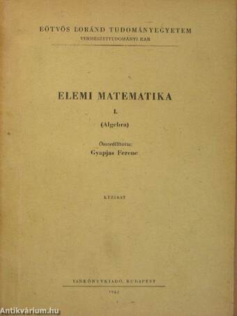 Elemi matematika I.