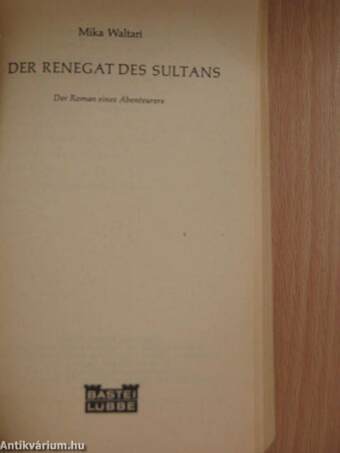 Der Renegat des Sultans