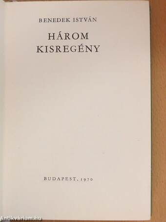 Három kisregény