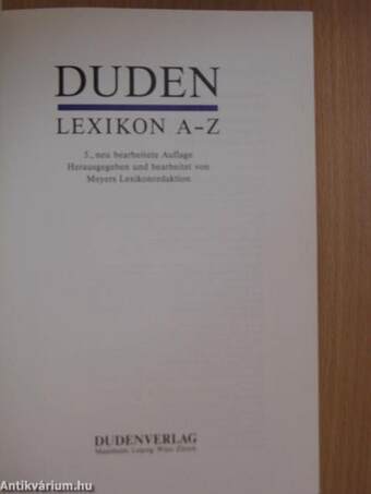 Duden Lexikon A-Z