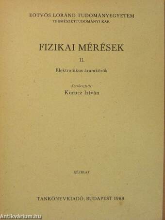 Fizikai mérések II.