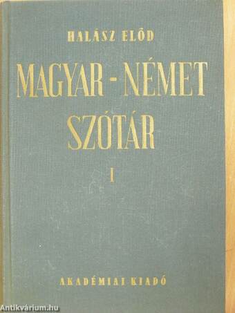 Magyar-német szótár I-II.