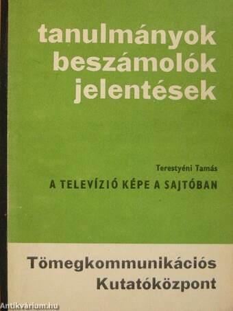 A televízió képe a sajtóban