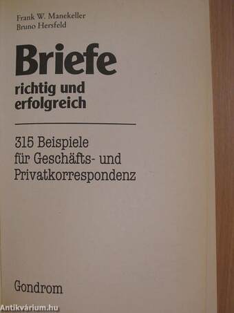 Briefe richtig und erfolgreich