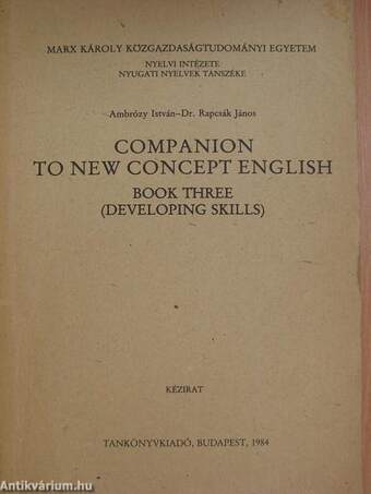 Companion to New Concept English III.