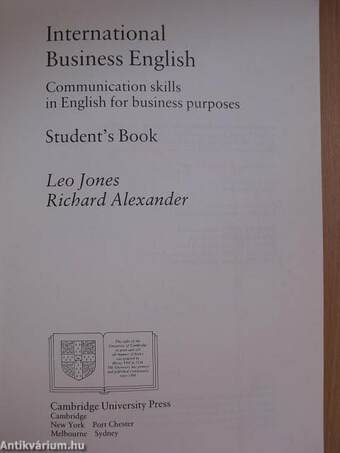 International Business English - Student's Book