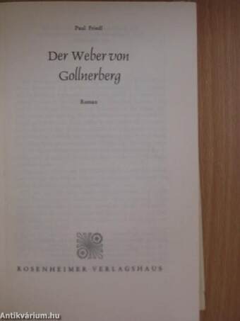 Der Weber von Gollnerberg