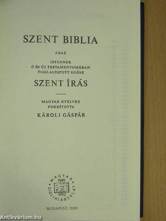 Szent Biblia